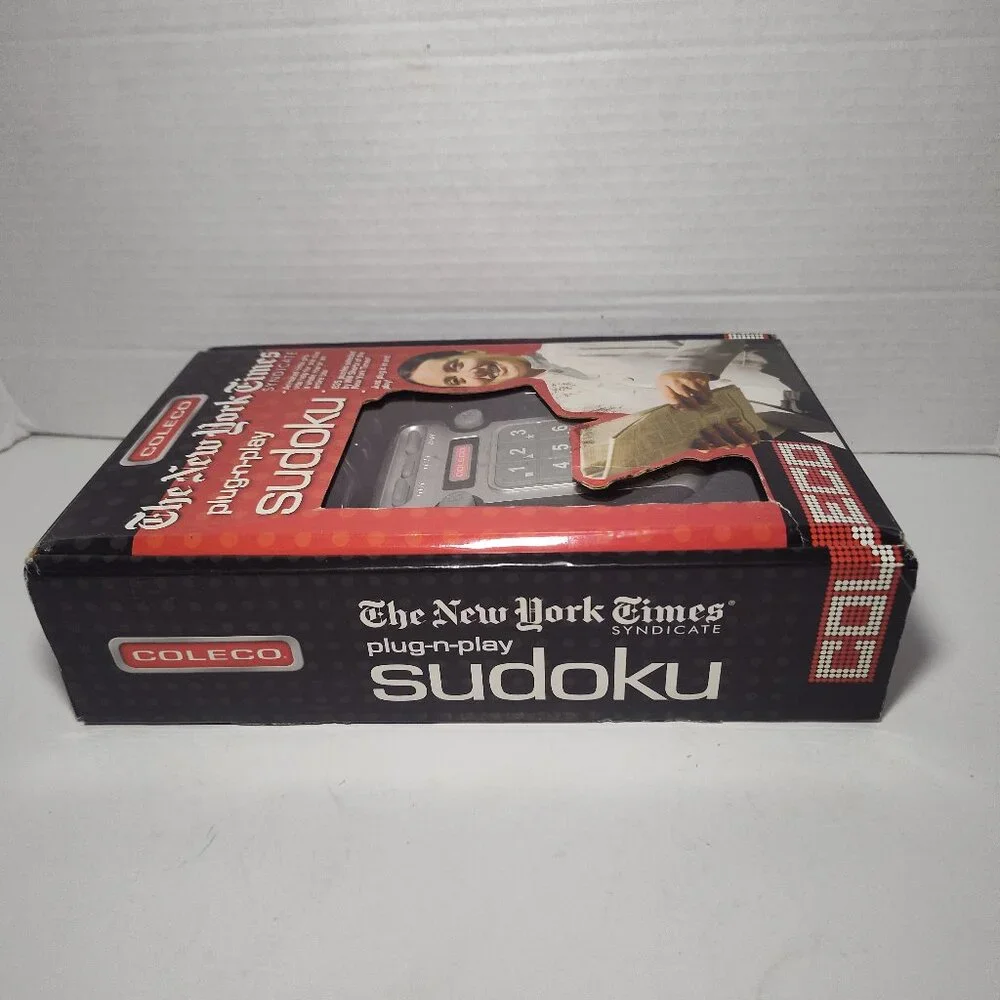 Coleco New York Times Plug N Play Sudoku 835 Puzzles 2 Player Mode TESTED WORKS